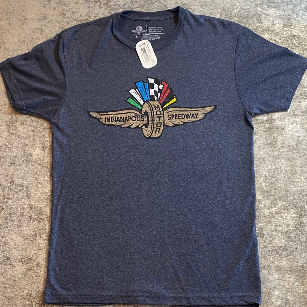 Indianapolis Motor Speedway Men's dark gray Tee size medium {343}